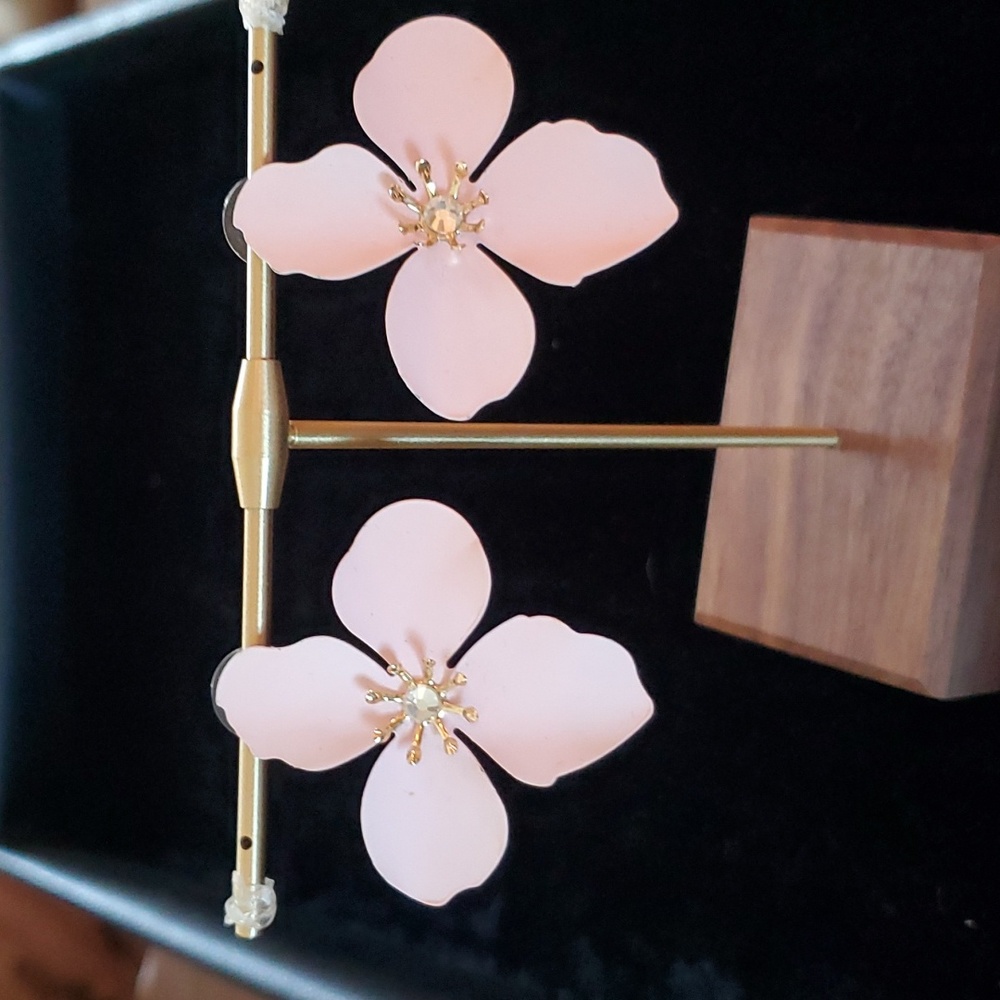 Light Pink Floral Earrings
